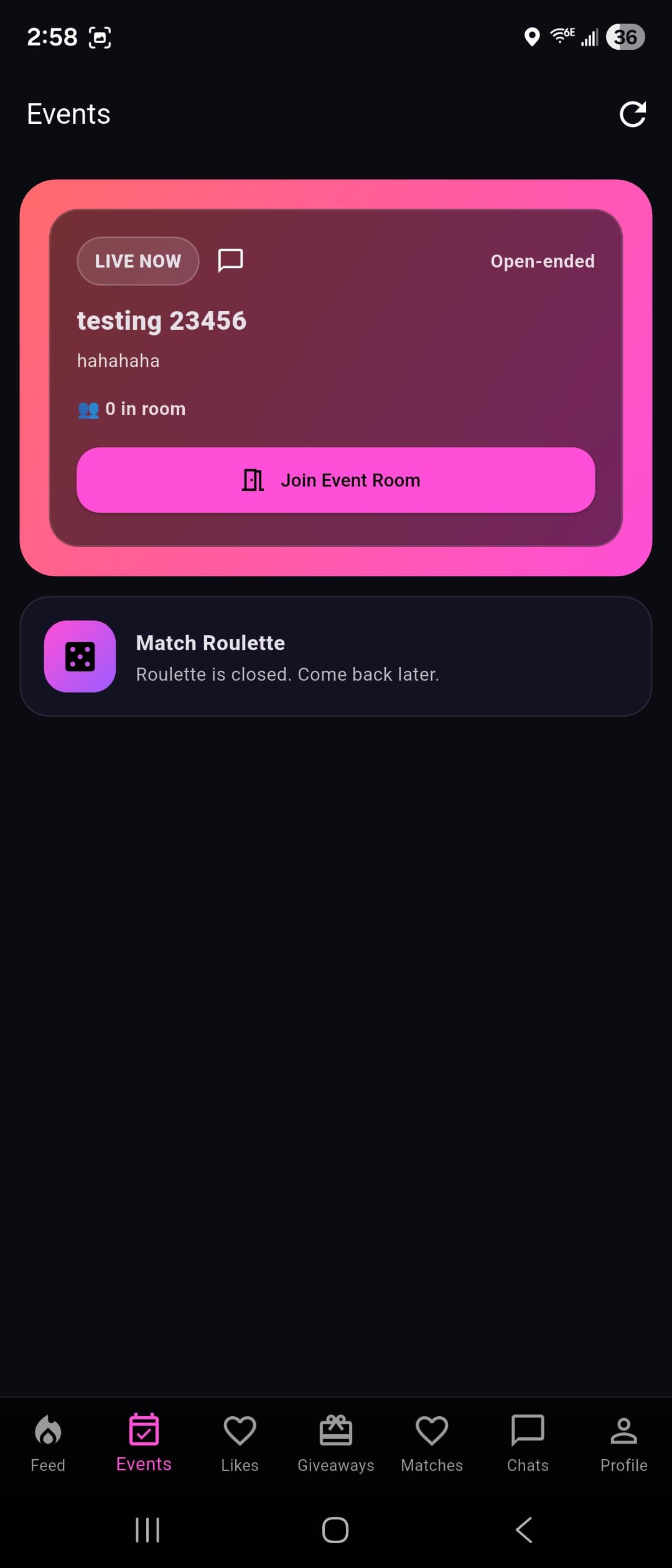 Rebound — Match with intent